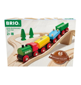 Ravenburger 63603600 BRIO 65 Jahre Holzeisenbahn Jubiläums-Zugset RW Sets