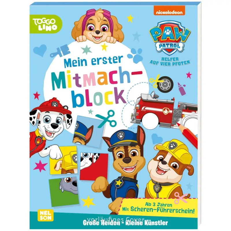 PAW Patrol: Große Helden - Kleine Künstler: Mein erster Mitmachblock