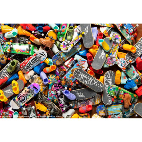 Mattel HGT84 Hot Wheels Skate Fingerboard + Shoe 4-Pack, sortiert