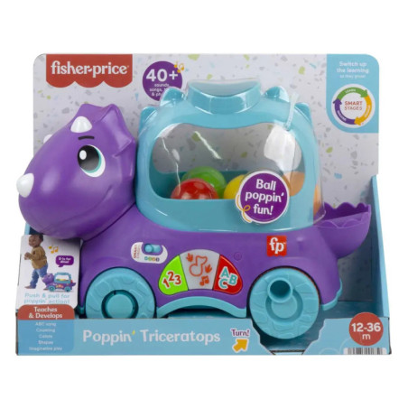 Mattel HNR54 Fisher-Price Bällespaß Nachzieh-Dino (D)