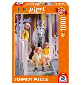 Puzzle 1000 Teile PIPPI, Pippi und ihre Freunde