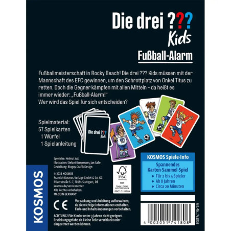 Die drei ??? Kids Fußball-Alarm Kartenspiel Die drei ??? Kids Fußball-Alarm Kartenspiel