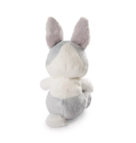 Kuscheltier Sleeping Pets Hase grau 12cm im grünen Körbchen