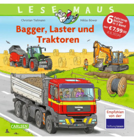 LESEMAUS Sonderbände: Bagger, Laster und Traktoren – Alles über Fahrzeuge