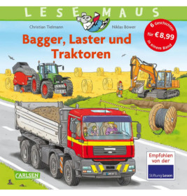 LESEMAUS Sonderbände: Bagger, Laster und Traktoren – Alles über Fahrzeuge