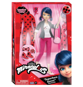 Bandai - Miraculous Puppe mit Bekleidung,ca. 26cm