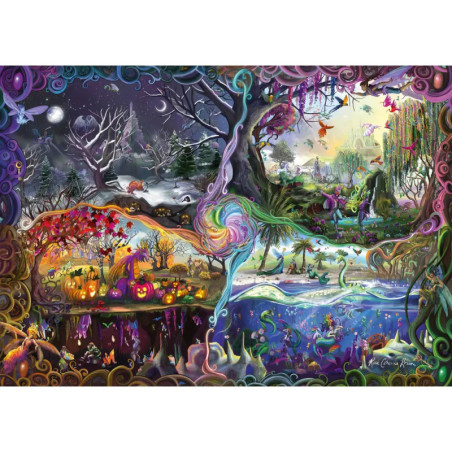 Puzzle 1000 R.KHAN Por Teile al der vier Reiche