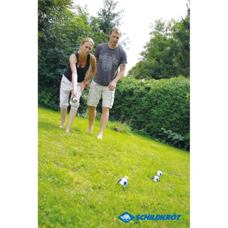 Boccia Set,2x3 Stahlkugeln+Zielkugel in Tragetasche