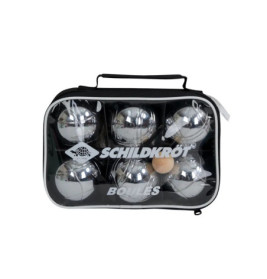 Boccia Set,2x3 Stahlkugeln+Zielkugel in Tragetasche