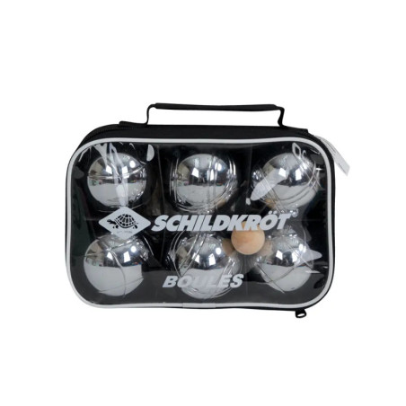 Boccia Set,2x3 Stahlkugeln+Zielkugel in Tragetasche
