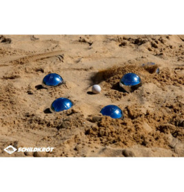 Boccia Set,2x3 Stahlkugeln+Zielkugel in Tragetasche