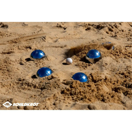 Boccia Set,2x3 Stahlkugeln+Zielkugel in Tragetasche
