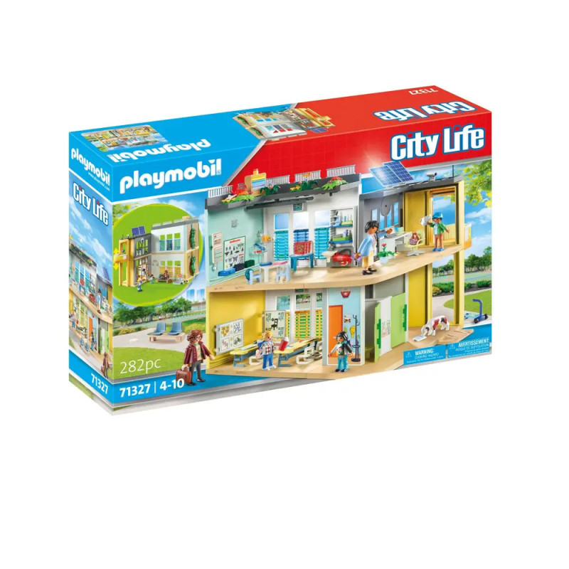 Playmobil City Life Set: Zweistöckiges Gebäude mit Figuren und Zubehör, geeignet für Kinder von 4-10 Jahren. Playmobil City Life Set: Zweistöckiges Gebäude mit Figuren und Zubehör, geeignet für Kinder von 4-10 Jahren.