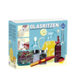 PEBARO Bastelset Glasritzen Glasritz-Geschenk-Set inkl. Gläser