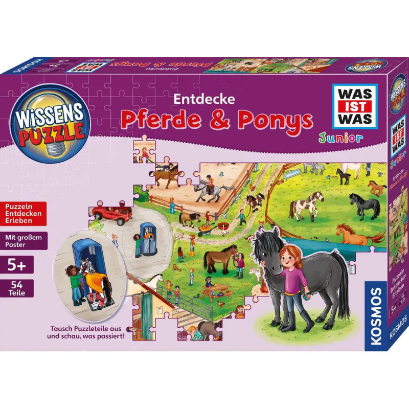 Wissenspuzzle WAS IST WAS Junior Entdecke Pferde & Ponys