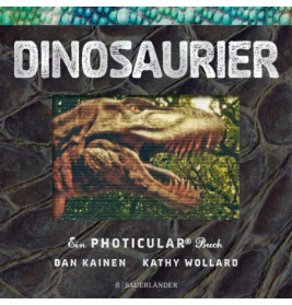 Buchcover mit Dinosaurier-Abbildung, Titel DINOSAURIER, Autoren: Dan Kainen und Kathy Wollard.