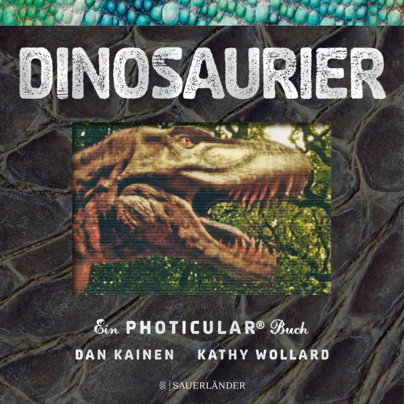 Buchcover mit Dinosaurier-Abbildung, Titel DINOSAURIER, Autoren: Dan Kainen und Kathy Wollard.