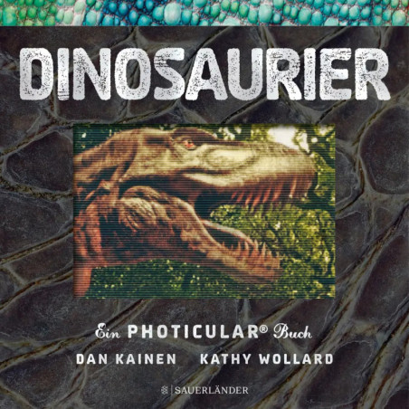 Buchcover mit Dinosaurier-Abbildung, Titel DINOSAURIER, Autoren: Dan Kainen und Kathy Wollard.