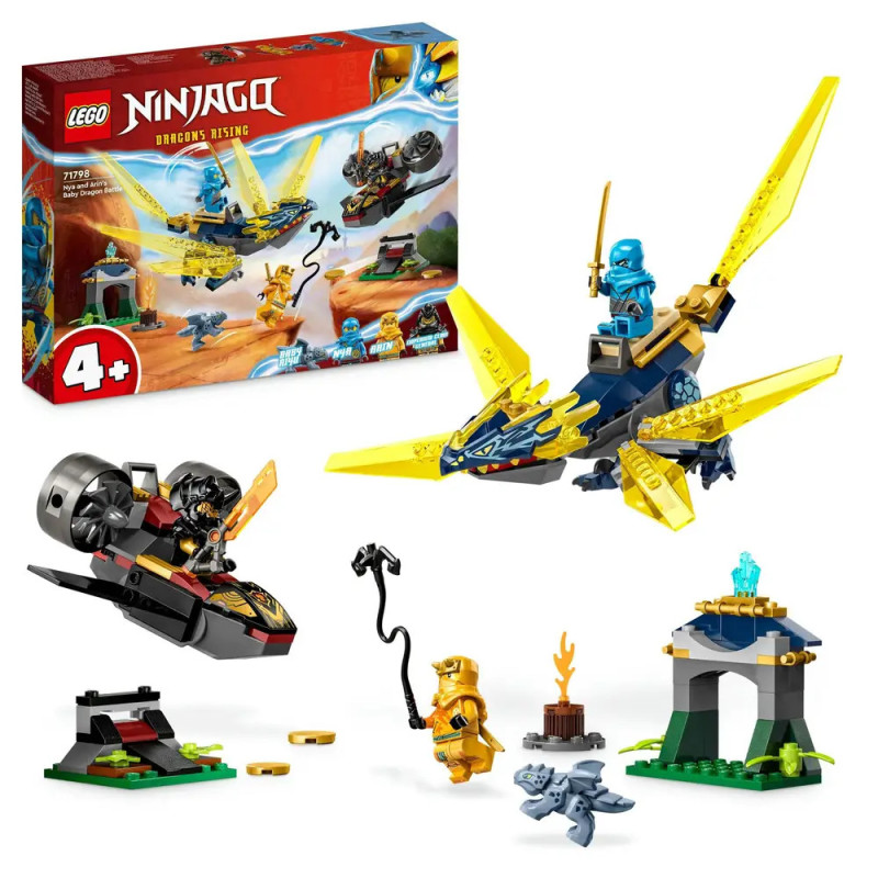 LEGO® Ninjago 71798 Duell zwischen Nya und Arins Babydrachen, seltenes Set