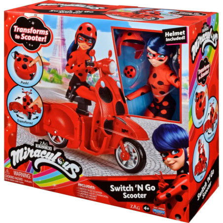 Miraculous Ladybug Scooter mit Puppe