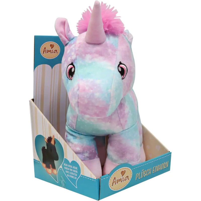 Amia Plüsch Einhorn Glow in the Dark, 30 cm