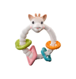 Beißring So'Pure Colo'rings Sophie la girafe, 100 % Naturkautschuk, ca. 13x10 cm, ab 0 Monate