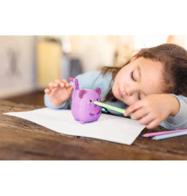 Tierischer Kurbelanspitzer