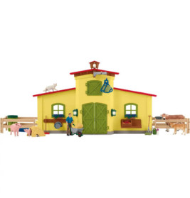 schleich® Farm World 42605 Großer Stall mit Tieren und Zubehör