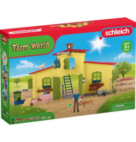 schleich® Farm World 42605 Großer Stall mit Tieren und Zubehör