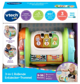 3-in-1 Rollende Entdecker-Trommel