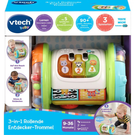 3-in-1 Rollende Entdecker-Trommel