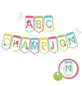 ABC CHAMPIONS Girlande, sortiert  (1 Stück)