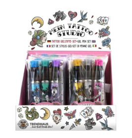 Tattoo Studio Gelstifte Glitzer 3er-Set, 2-fach sortiert Be creative! Mit diesen glitzernden Gelstiften können coole T