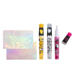 Tattoo Studio Gelstifte Glitzer 3er-Set, 2-fach sortiert Be creative! Mit diesen glitzernden Gelstiften können coole T