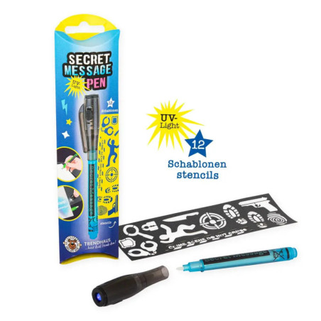 Secret Message Pen inkl. Schablonen