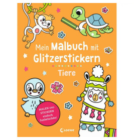 Mein Malbuch mit Glitzerstickern - Tiere