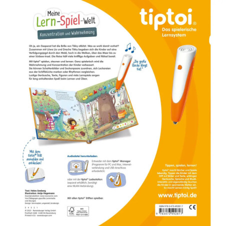 Ravenburger 49281 tiptoi® Meine Lern-Spiel-Welt: Konzentration und Wahrnehmung