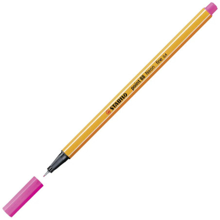 Fineliner STABILO® point 88®STABILO point 88 leuchtfarbenrosa