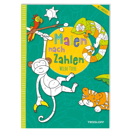 Malen nach Zahlen. Wilde Tiere