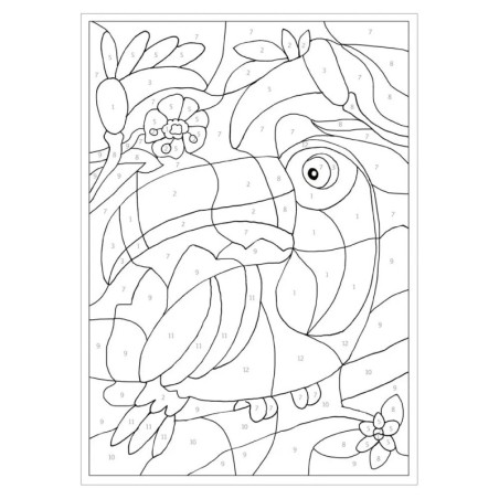 Malen nach Zahlen. Wilde Tiere