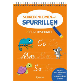 Schreiben lernen mit Spurrillen - Schreibschrift