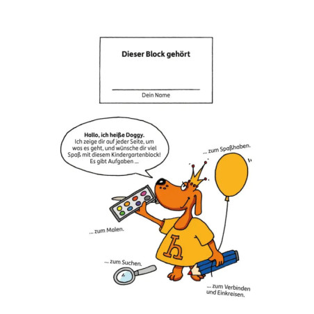 Kindergartenblock ab 3 Jahre - Vergleichen, rätseln und malen