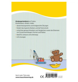 Kindergartenblock ab 3 Jahre - Vergleichen, rätseln und malen