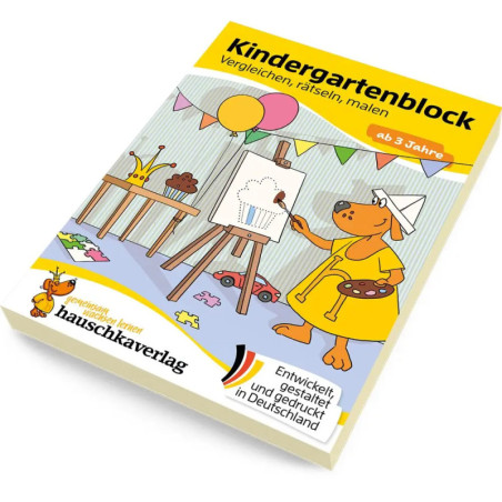 Kindergartenblock ab 3 Jahre - Vergleichen, rätseln und malen
