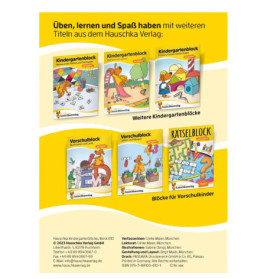 Kindergartenblock ab 3 Jahre - Vergleichen, rätseln und malen