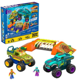 MEGA Hot Wheels Monster Trucks Mega-Wrex Knochen Crash Stuntbahn