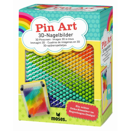 3-D Nagelbilder Regenbogen Pin Art