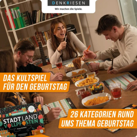 STADT LAND VOLLPFOSTEN - GEBURTSTAGS EDITION - Happy Birthday (DinA4-Format)