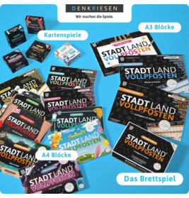 STADT LAND VOLLPFOSTEN - GEBURTSTAGS EDITION - Happy Birthday (DinA4-Format)