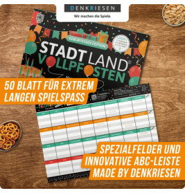 STADT LAND VOLLPFOSTEN - GEBURTSTAGS EDITION - Happy Birthday (DinA4-Format)
